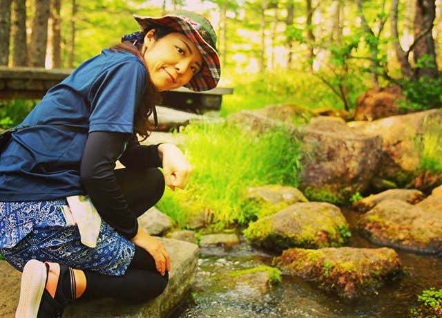 かわいい登山帽子