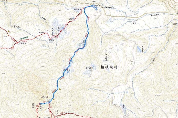 燧ケ岳登山道コース