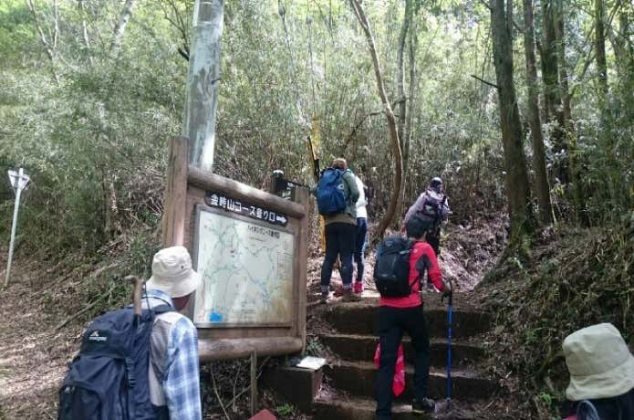 金時山登山口