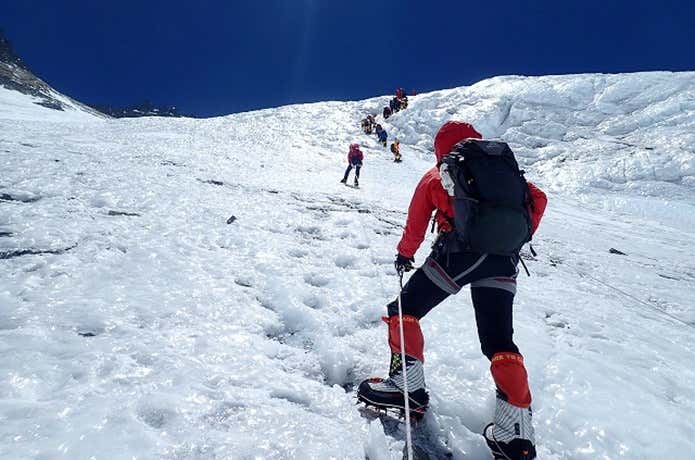 エベレスト登山の様子