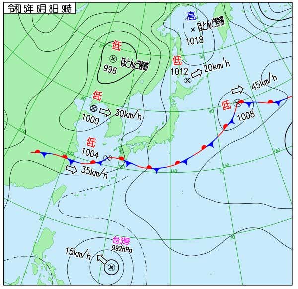 令和5年6月天気図