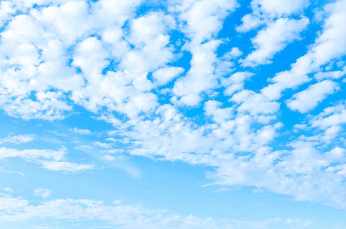 高積雲（ひつじ雲）