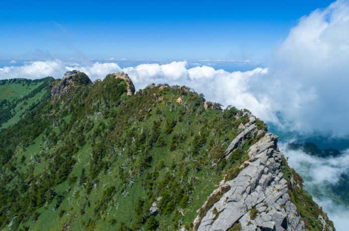 石鎚連峰