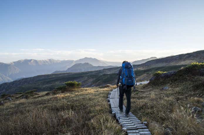 五色ヶ原　登山道