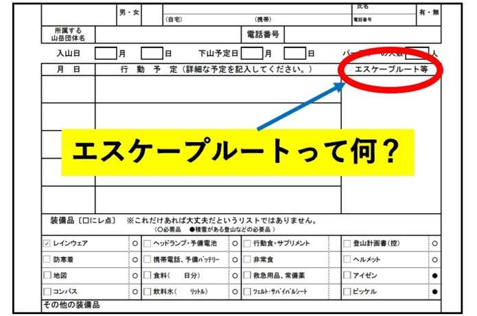 エスケープルート