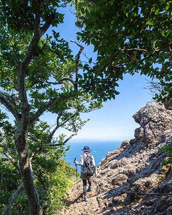 海の見える志々伎山