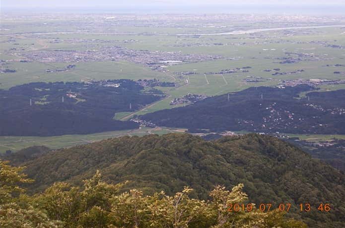 五頭山からの眺望
