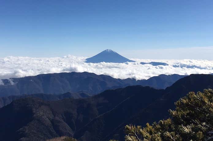 間ノ岳からの景色