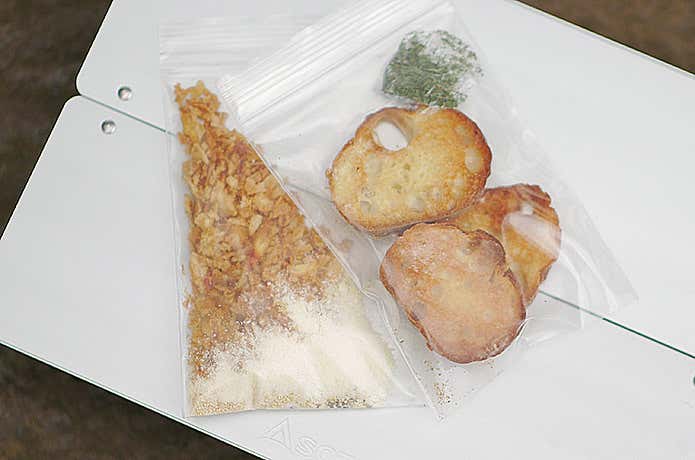 オニオングラタンスープ材料