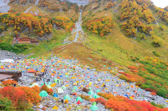 紅葉期の涸沢