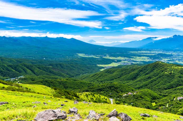 車山山頂からの眺望