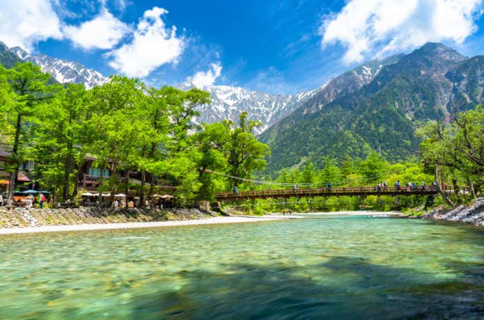 避暑地　親子登山