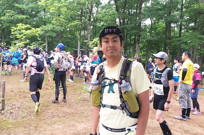 山岳耐久レースに出場した際のPONCHOさん