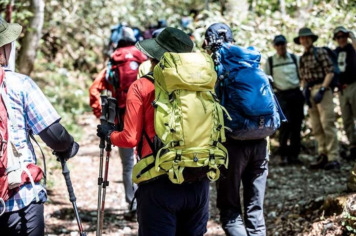 ミレーリュック　登山者