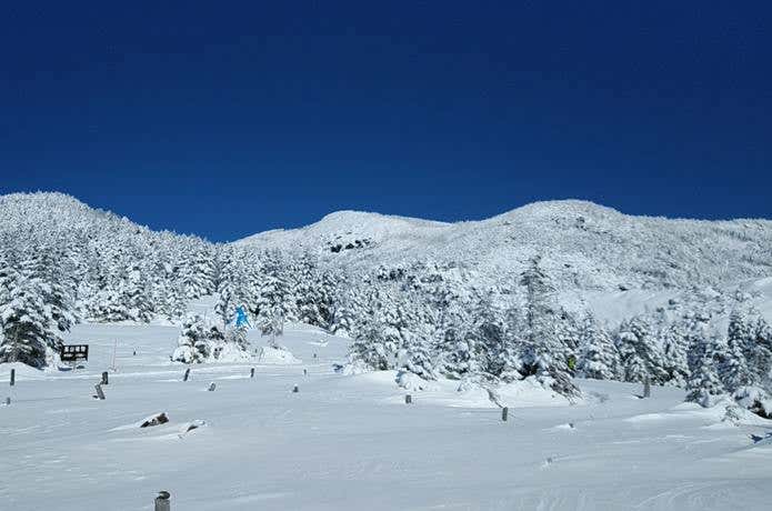 積雪期の北横岳