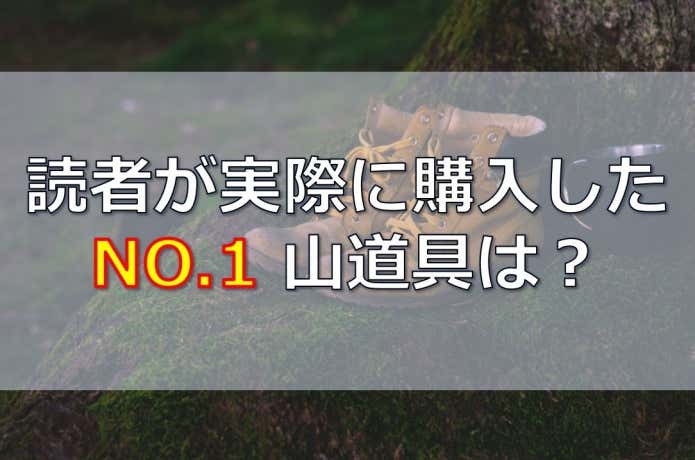 読者購入ラ道具ンキング（ギアウエア）