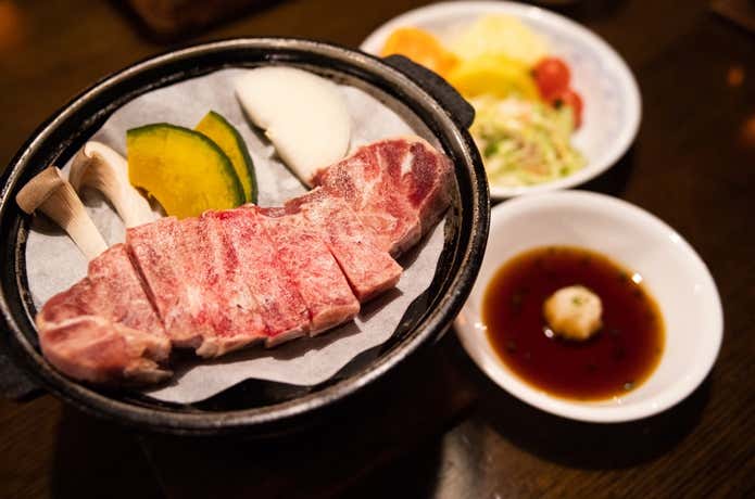 赤岳鉱泉　ステーキ