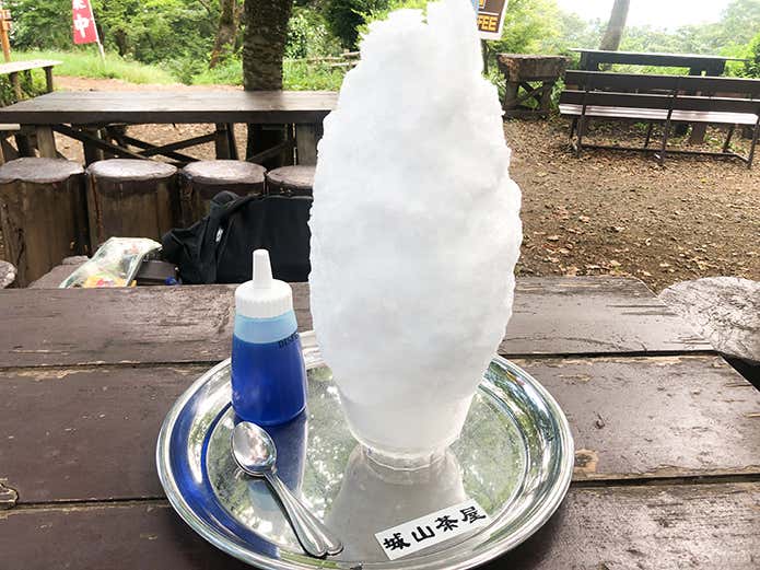 小仏城山のメガ盛りかき氷