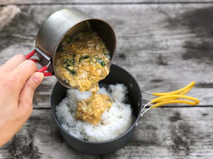 不思議なめし袋　山ごはん　親子丼