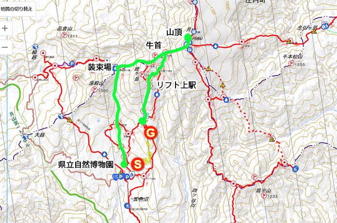 ブナの森と沢歩きを楽しむ装束場口コース