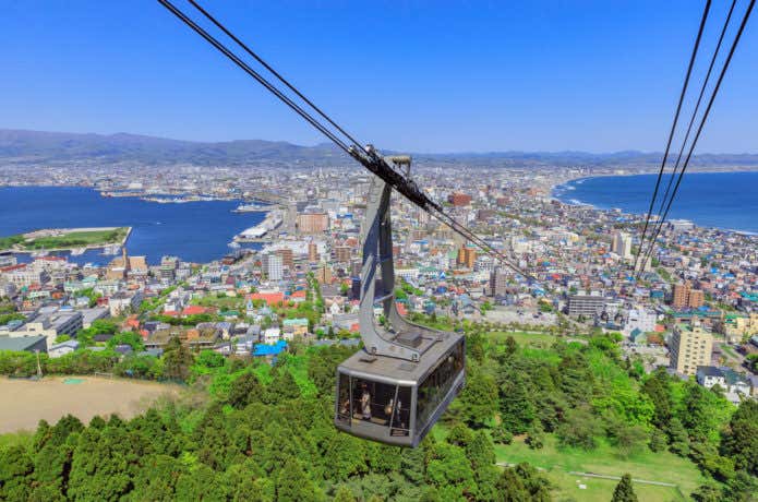 津軽海峡を眺める