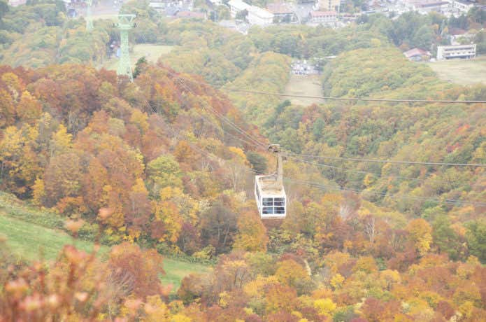 紅葉期の蔵王山 