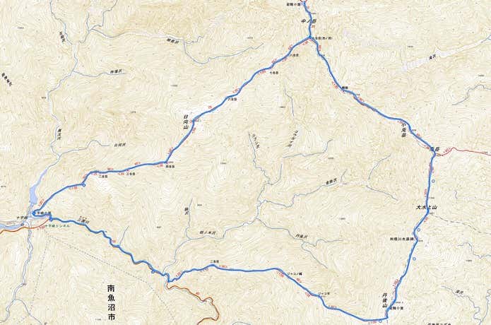 中ノ岳周回コース