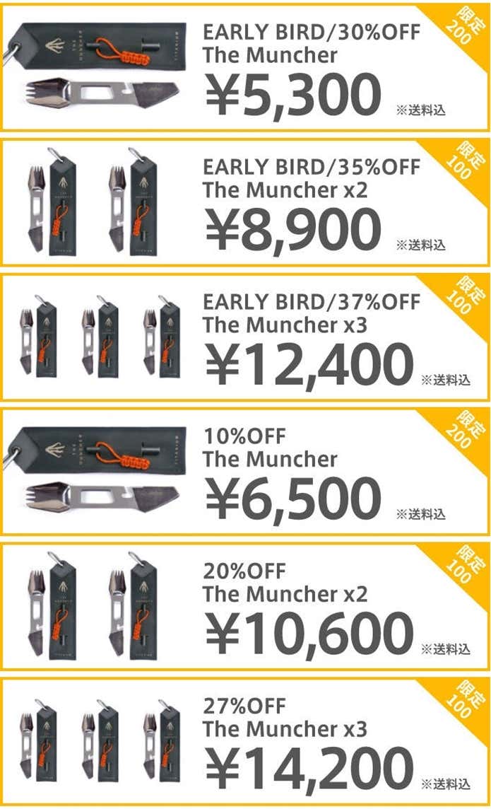 フルチタン製マルチツール「MUNCHER（マンチャー）