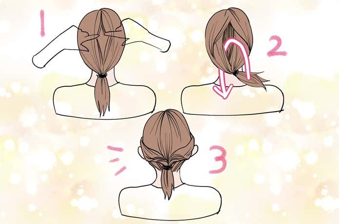 くるりんぱの方法　ヘアアレンジ