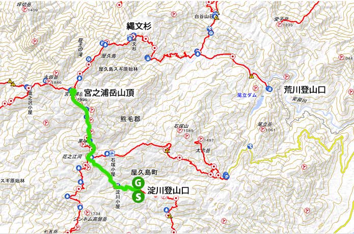 山頂ピストンコース