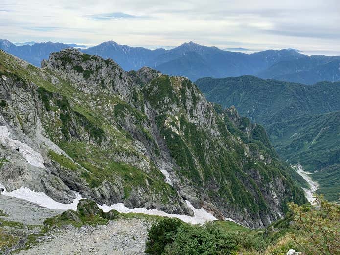 残雪と劔岳
