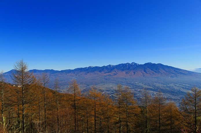 八ヶ岳の三段紅葉