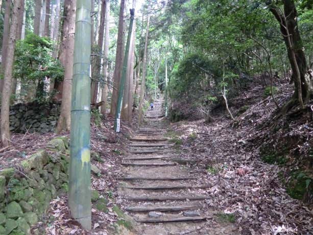 山道へ