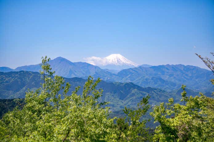 富士山を拝む