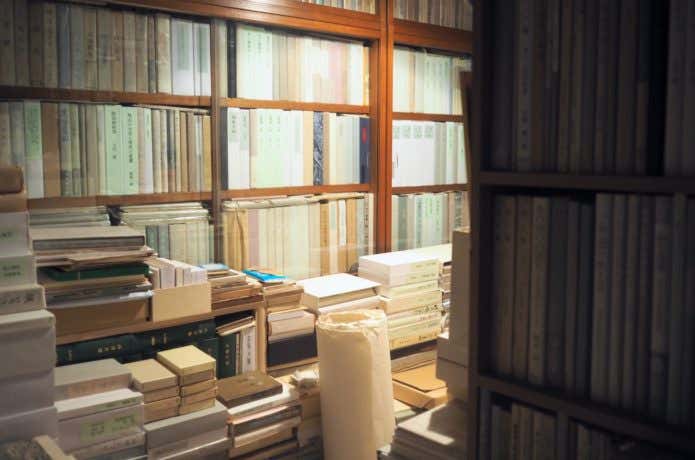 書庫の本たち