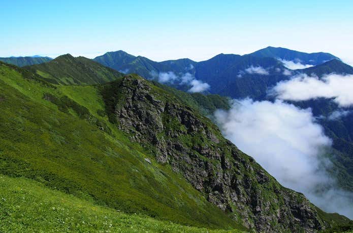 夏のカムイエクウチカウシ山
