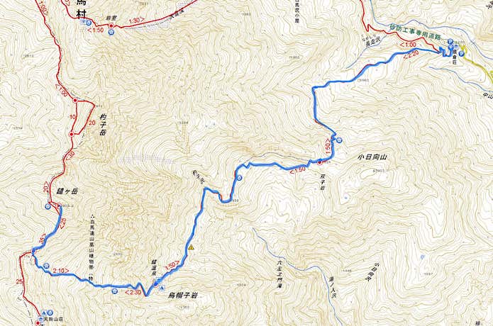 白馬鑓ヶ岳登山コース