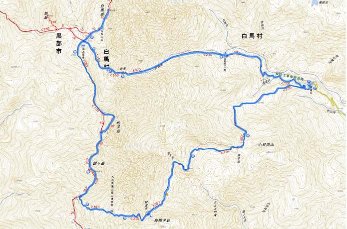 白馬三山縦走コース