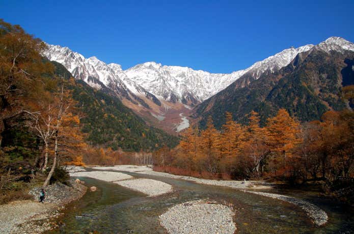 上高地の三弾紅葉