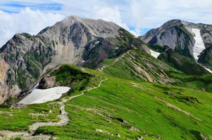 稜線の登山道