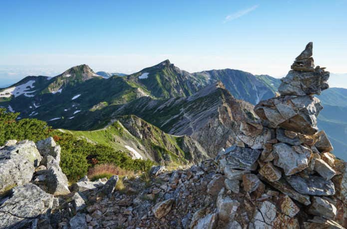 白馬鑓ヶ岳山頂