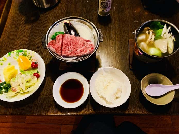 赤岳鉱泉の夕食