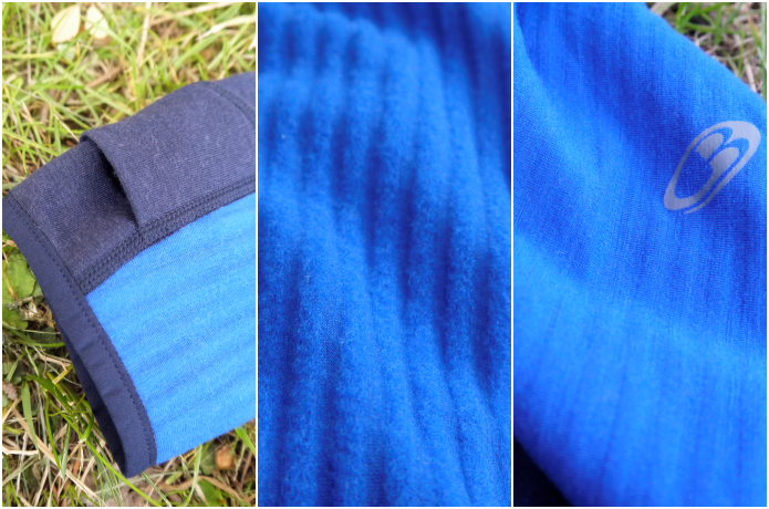 アイスブレーカー　ディセンダー ロングスリーブ ジップ (メンズ)　各部アップ