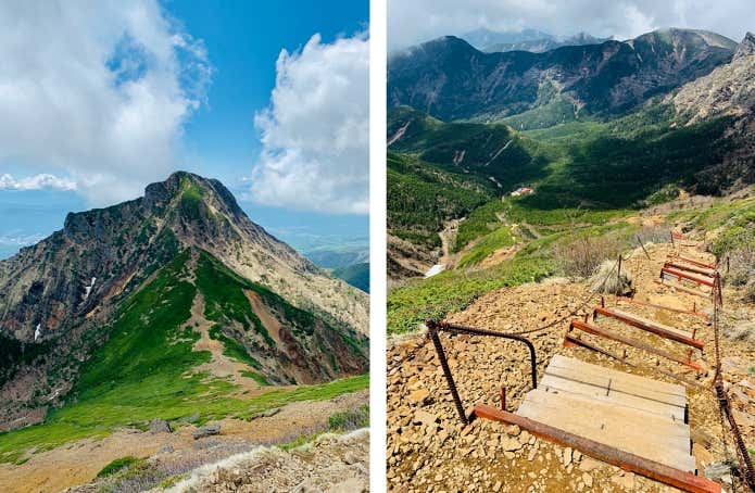 赤岳　下山道