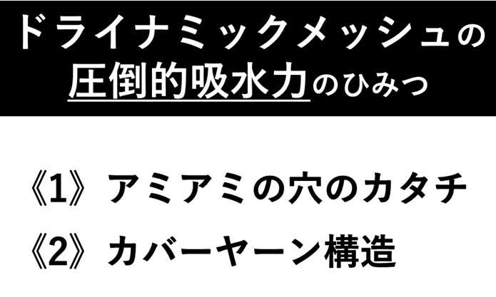 ドライナミックメッシュの特徴