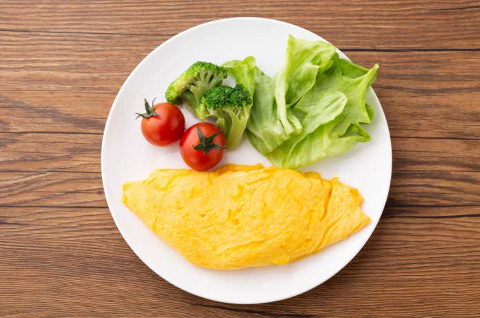 タマゴタケのオムレツ