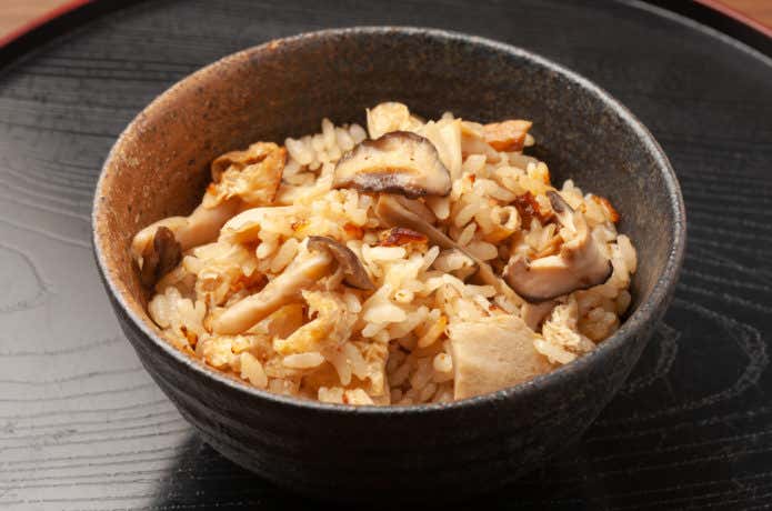 タマゴタケの炊き込みご飯