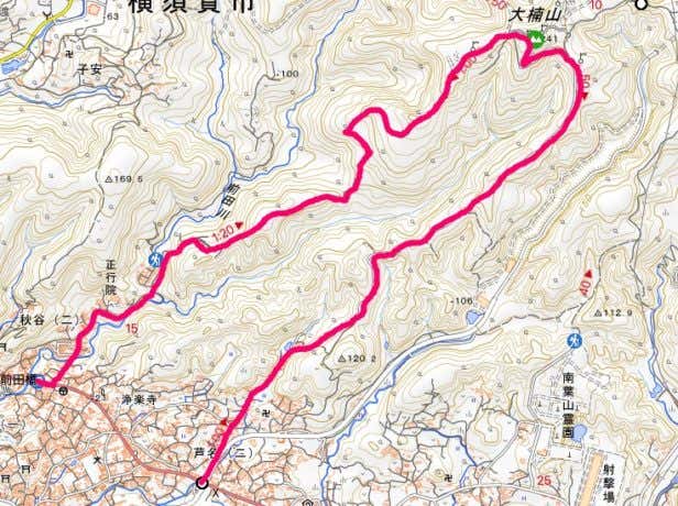 大楠山概略マップ