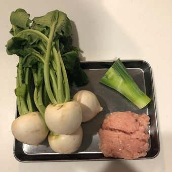 メスティンレシピ　かぶの肉詰めあんかけ