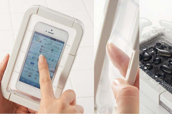 スマートフォン用防水ケースの画像